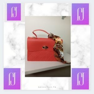 New Silk Scarf Rhombus Lattice Handbag